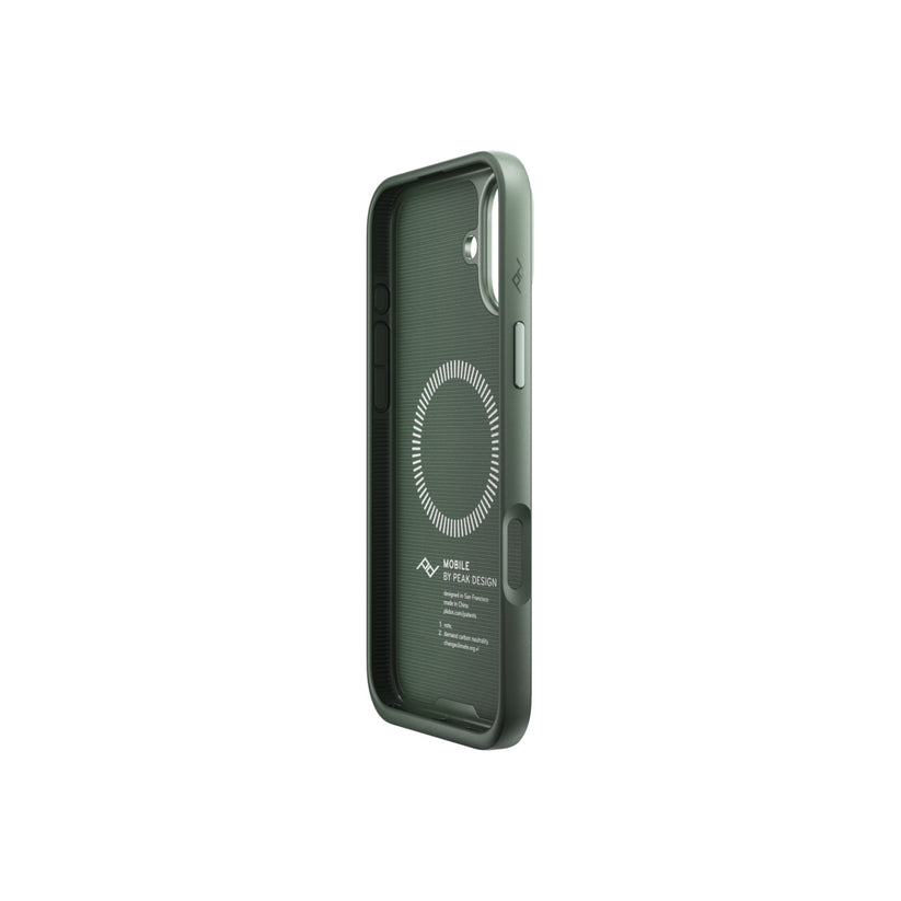 Kryt pre iPhone 16 Plus Peak Design Mobile Everyday Fabric Case - šalviovo zelený