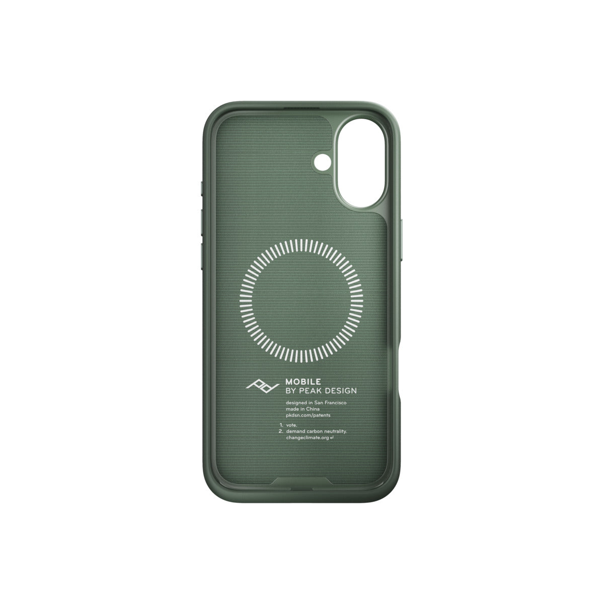 Kryt pre iPhone 16 Plus Peak Design Mobile Everyday Fabric Case - šalviovo zelený