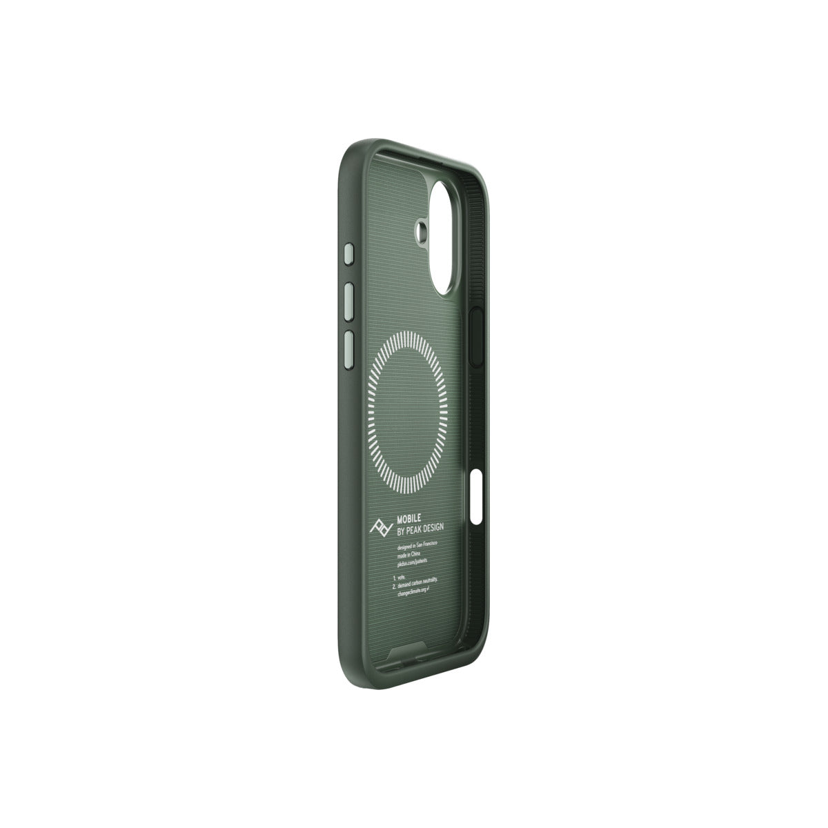 Kryt pre iPhone 16 Plus Peak Design Mobile Everyday Fabric Case - šalviovo zelený