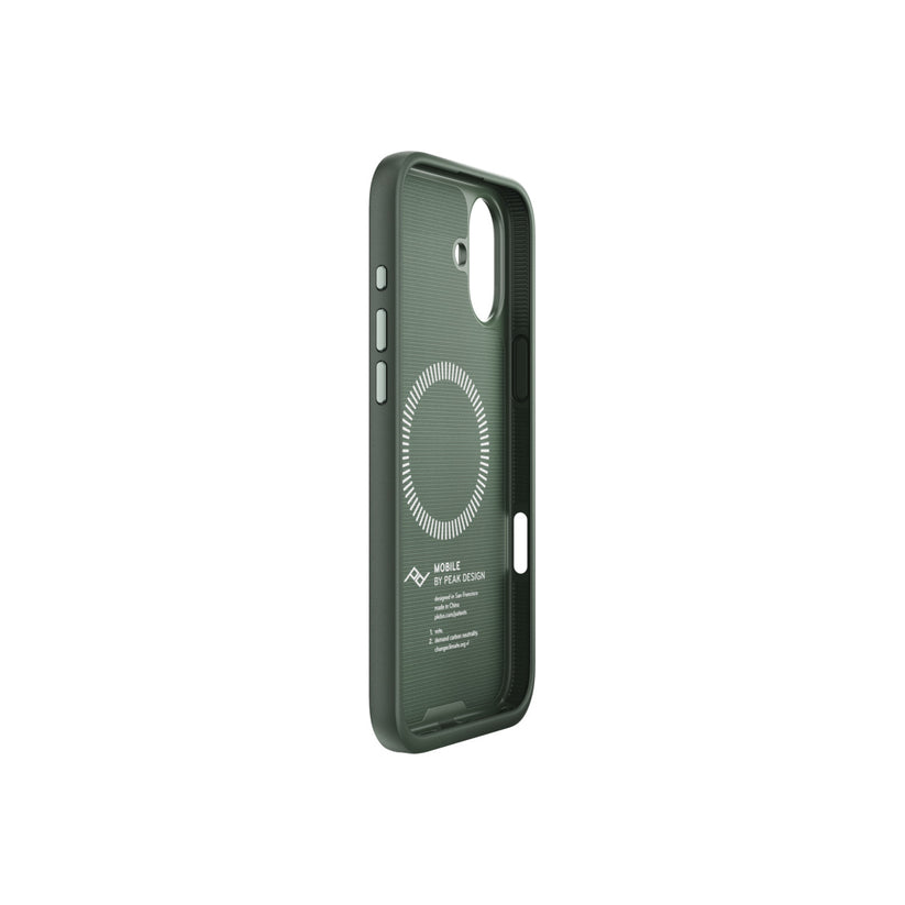 Kryt pre iPhone 16 Plus Peak Design Mobile Everyday Fabric Case - šalviovo zelený