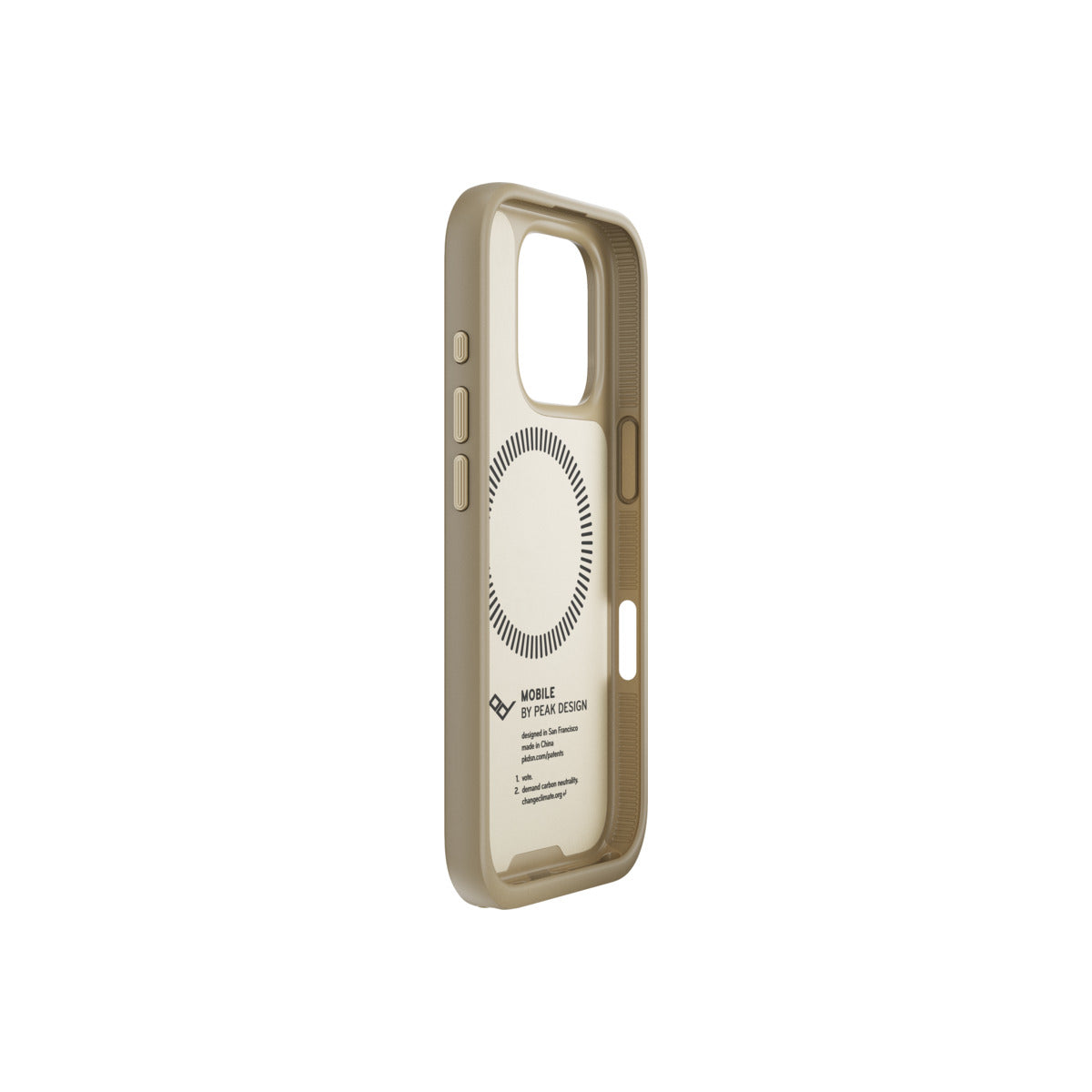 Kryt pre iPhone 16 Pro Peak Design Mobile Everyday Clarino Case - svetlo béžový