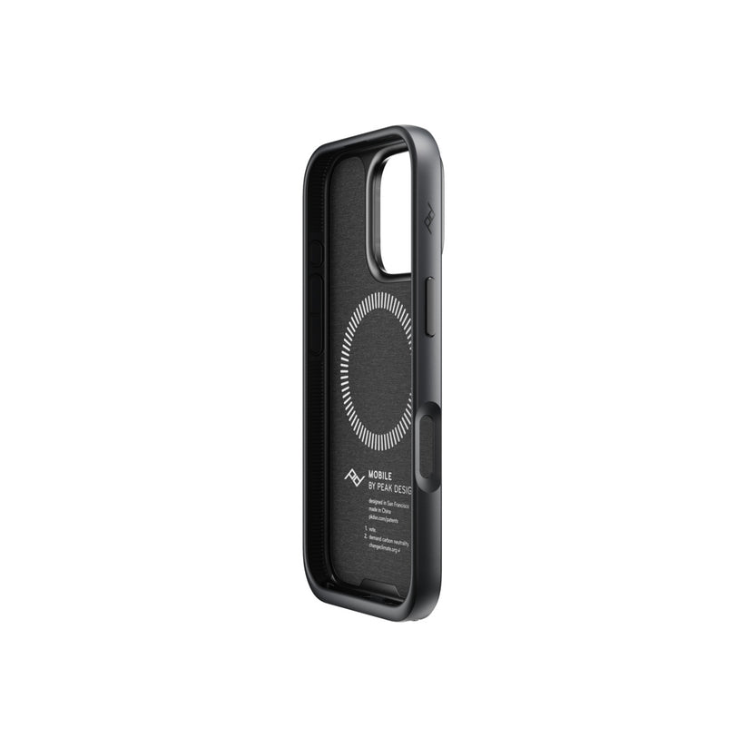 Kryt s pútkom pre iPhone 16 Pro Peak Design Mobile Everyday Loop Case - tmavo šedý