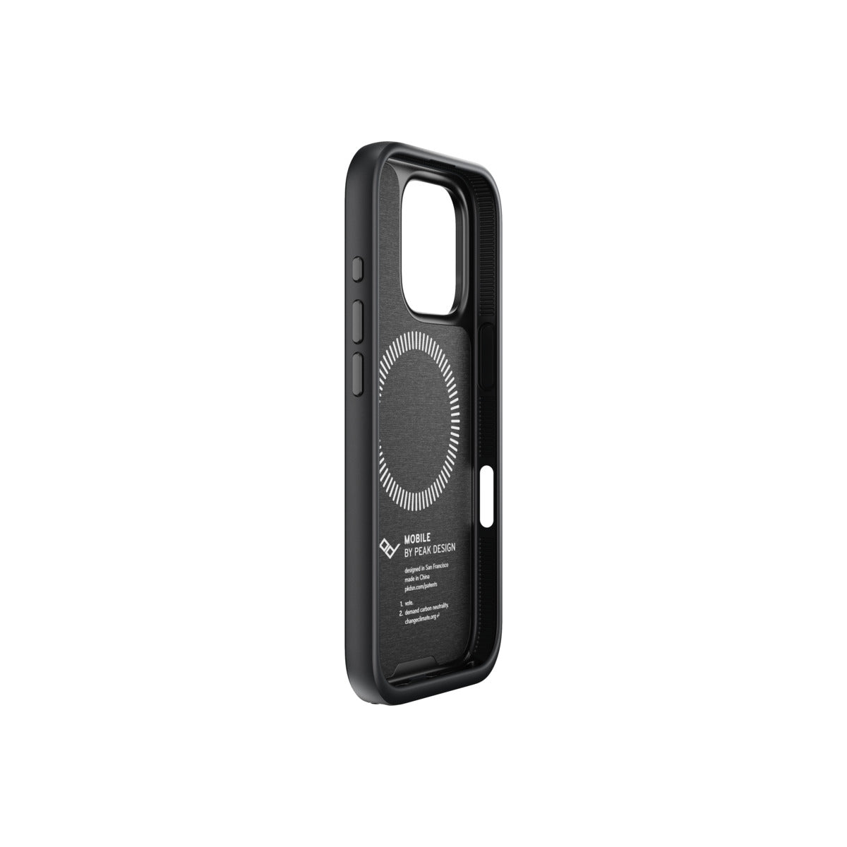 Kryt s pútkom pre iPhone 16 Pro Peak Design Mobile Everyday Loop Case - tmavo šedý