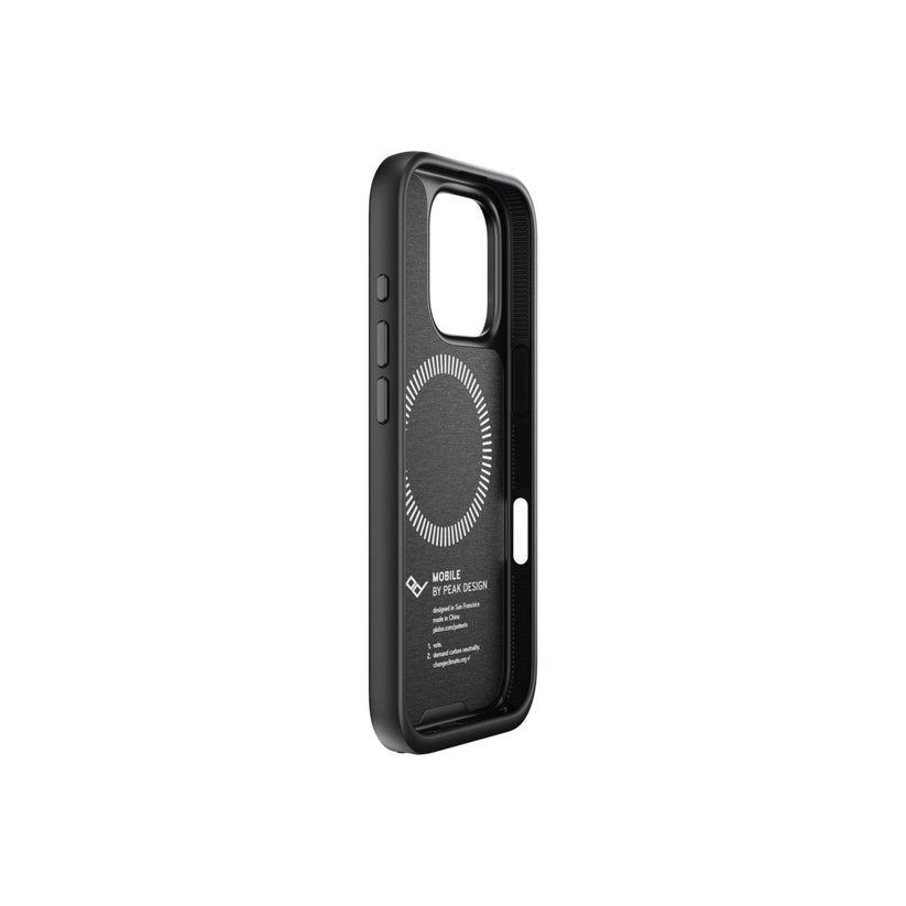 Kryt s pútkom pre iPhone 16 Pro Peak Design Mobile Everyday Loop Case - tmavo šedý
