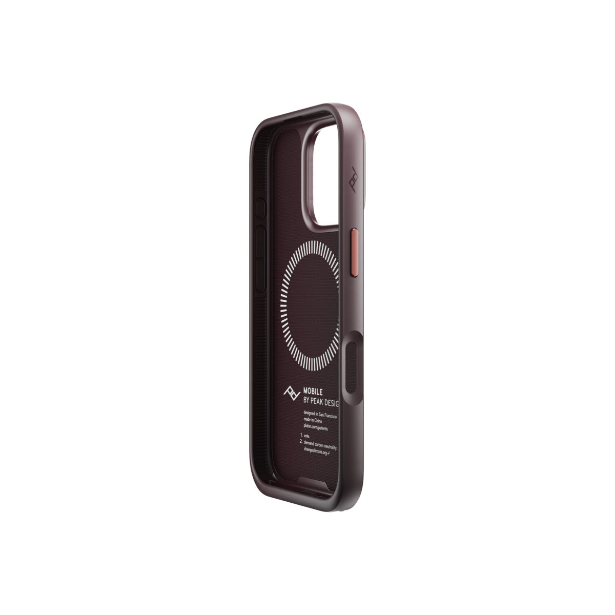 Kryt s pútkom pre iPhone 16 Pro Peak Design Mobile Everyday Loop Case - slivkovo modrý
