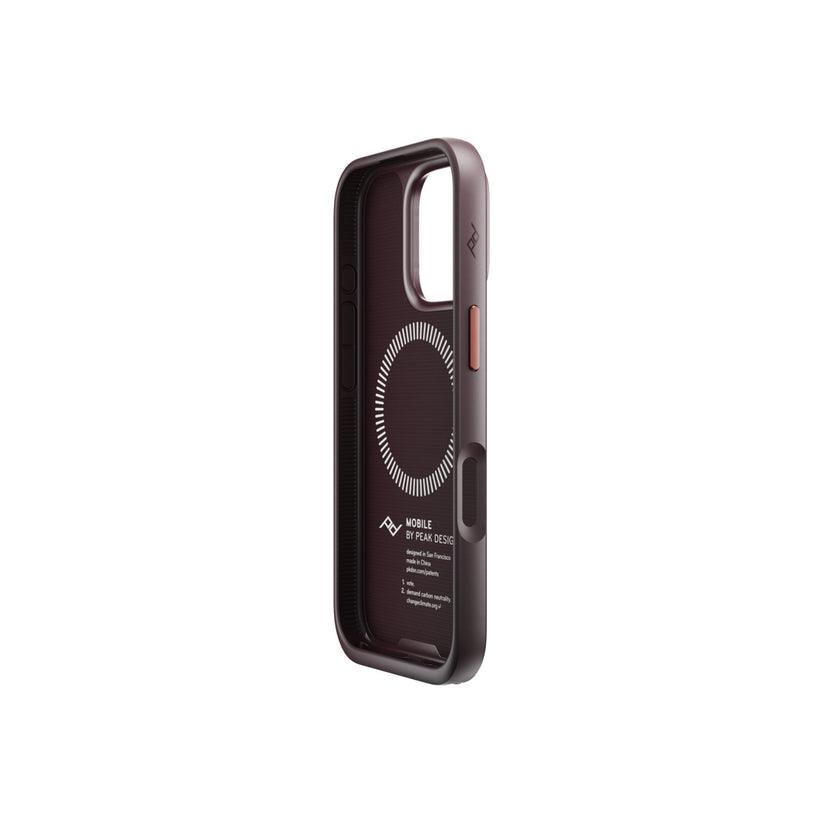 Kryt s pútkom pre iPhone 16 Pro Peak Design Mobile Everyday Loop Case - slivkovo modrý