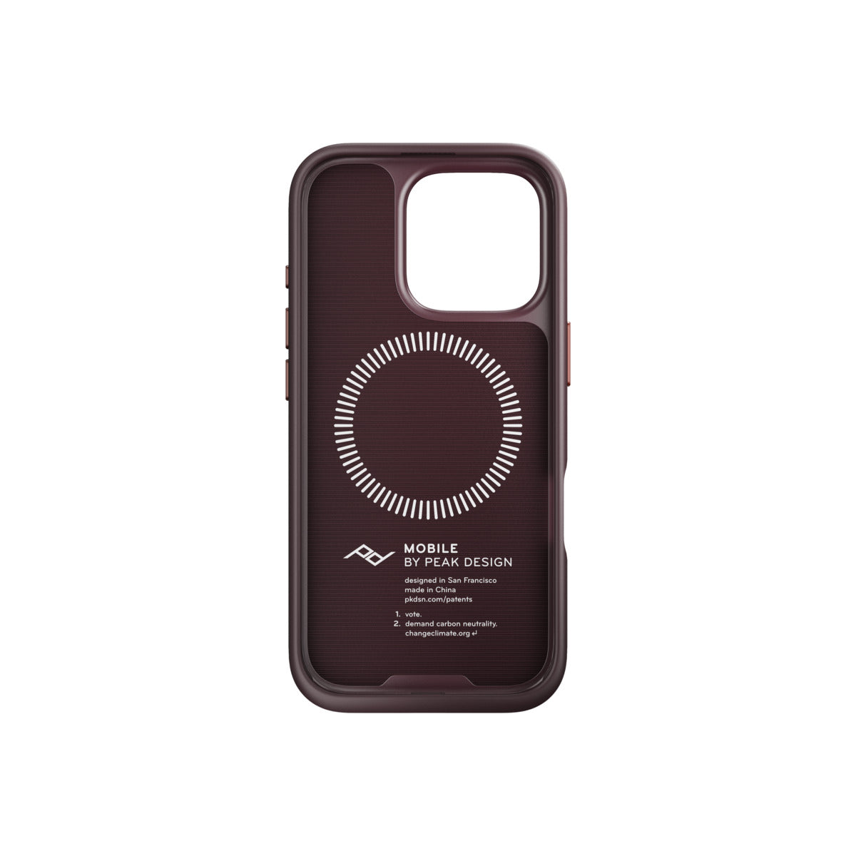 Kryt s pútkom pre iPhone 16 Pro Peak Design Mobile Everyday Loop Case - slivkovo modrý