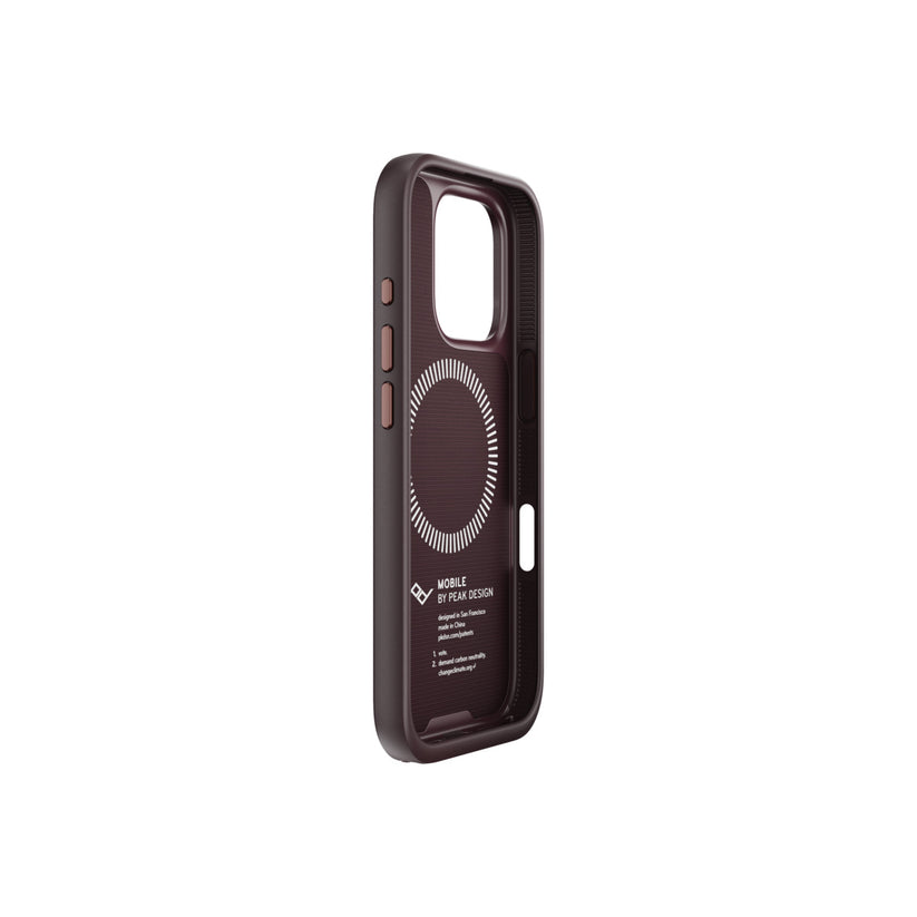 Kryt s pútkom pre iPhone 16 Pro Peak Design Mobile Everyday Loop Case - slivkovo modrý