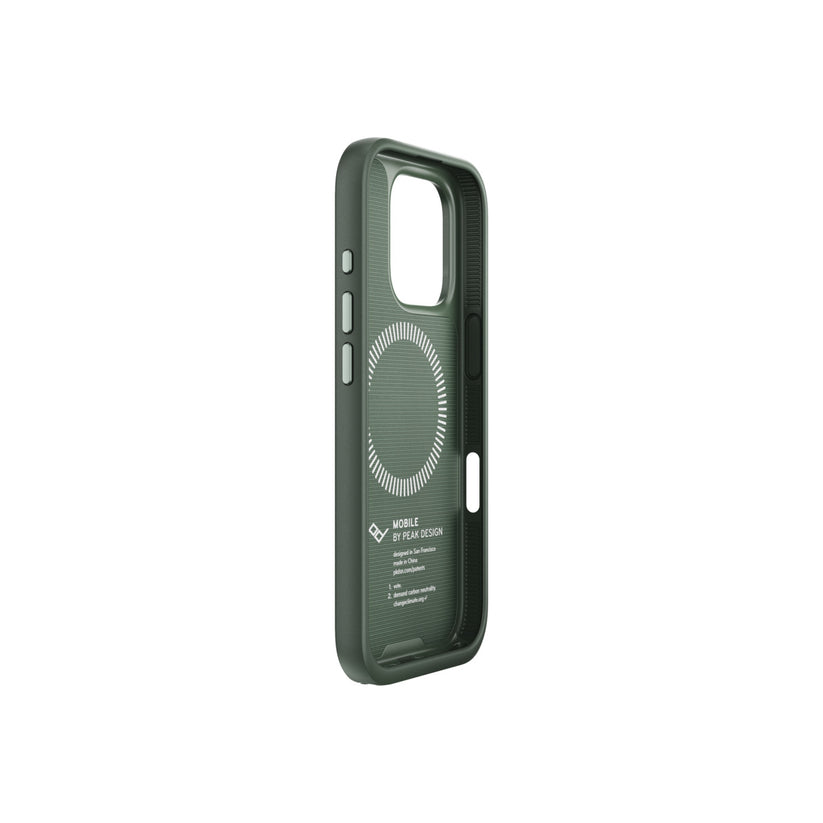 Kryt s pútkom pre iPhone 16 Pro Peak Design Mobile Everyday Loop Case - šalviovo zelený