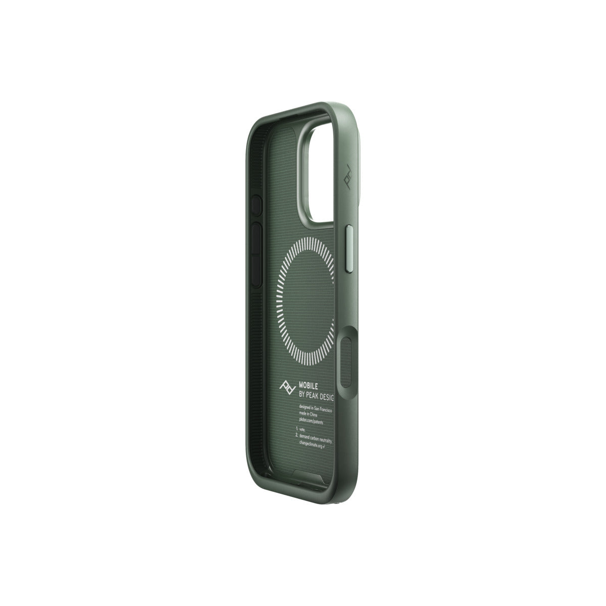 Kryt pre iPhone 16 Pro Peak Design Mobile Everyday Fabric Case - šalviovo zelený