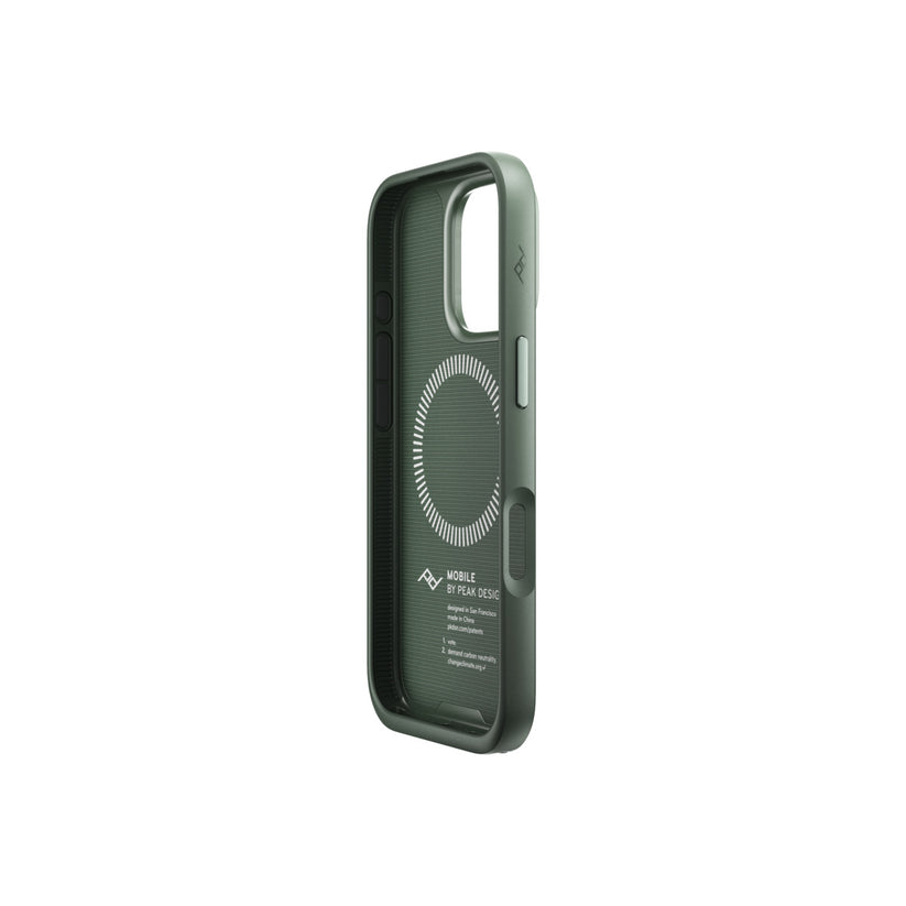 Kryt pre iPhone 16 Pro Peak Design Mobile Everyday Fabric Case - šalviovo zelený