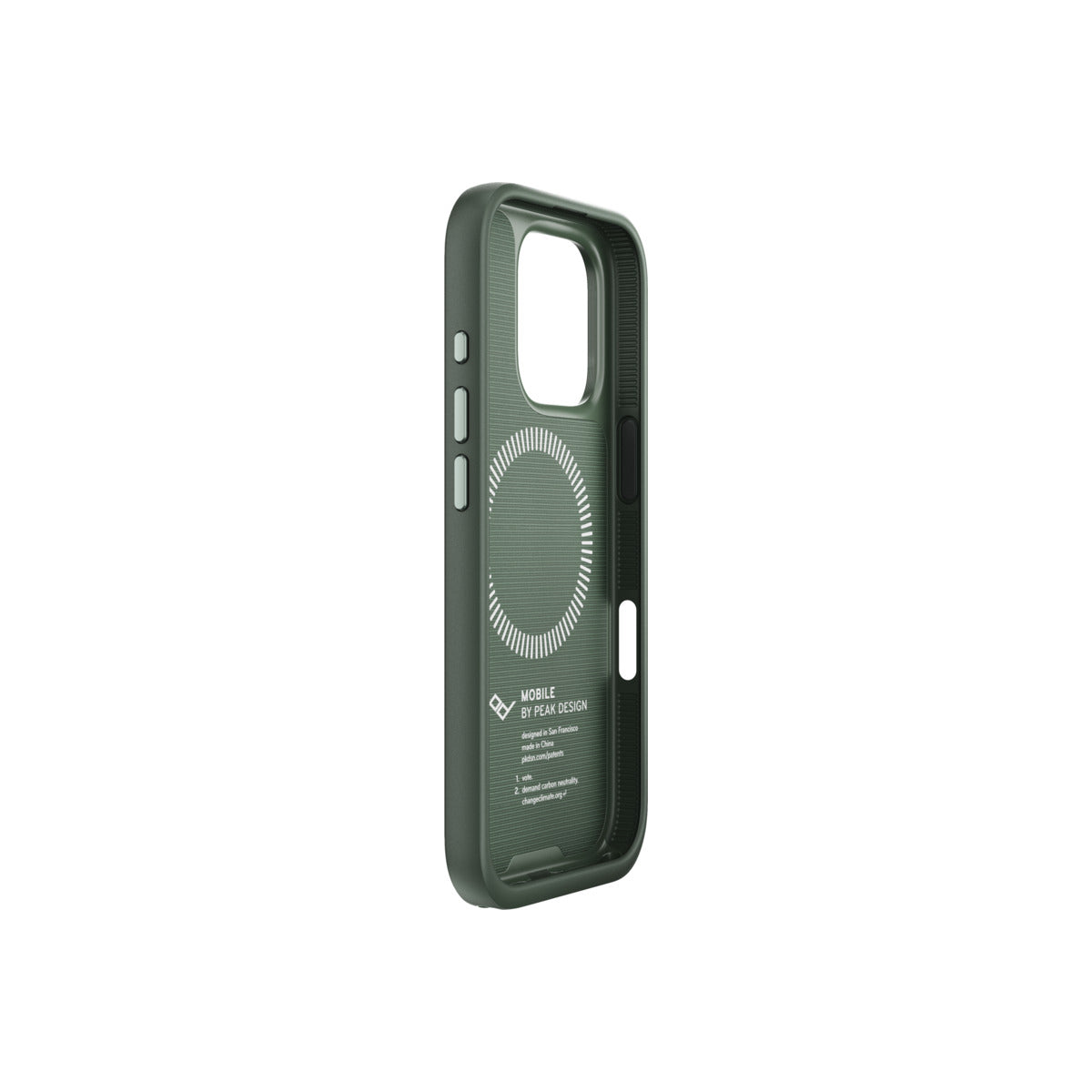 Kryt pre iPhone 16 Pro Peak Design Mobile Everyday Fabric Case - šalviovo zelený