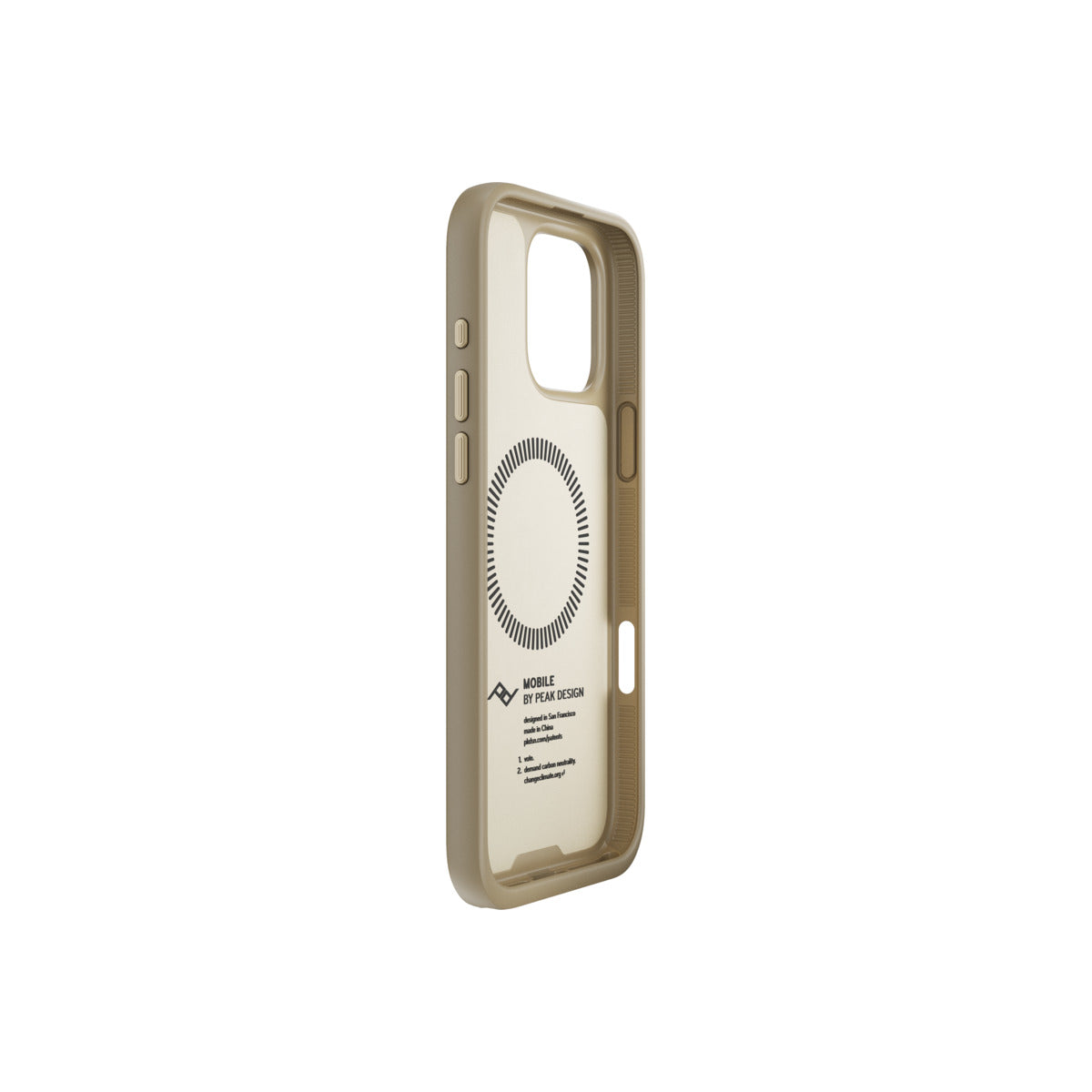 Kryt pre iPhone 16 Pro Max Peak Design Mobile Everyday Clarino Case - svetlo béžový