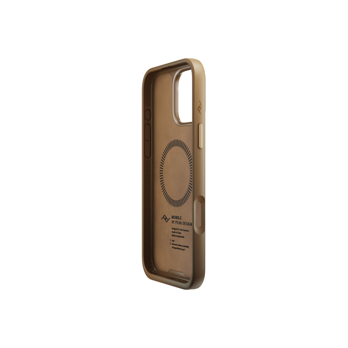 Kryt pre iPhone 16 Pro Max Peak Design Mobile Everyday Clarino Case - svetlo hnedý