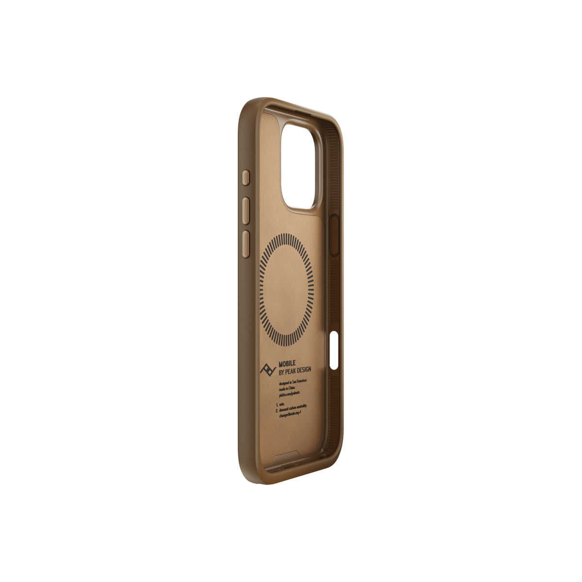 Kryt pre iPhone 16 Pro Max Peak Design Mobile Everyday Clarino Case - svetlo hnedý