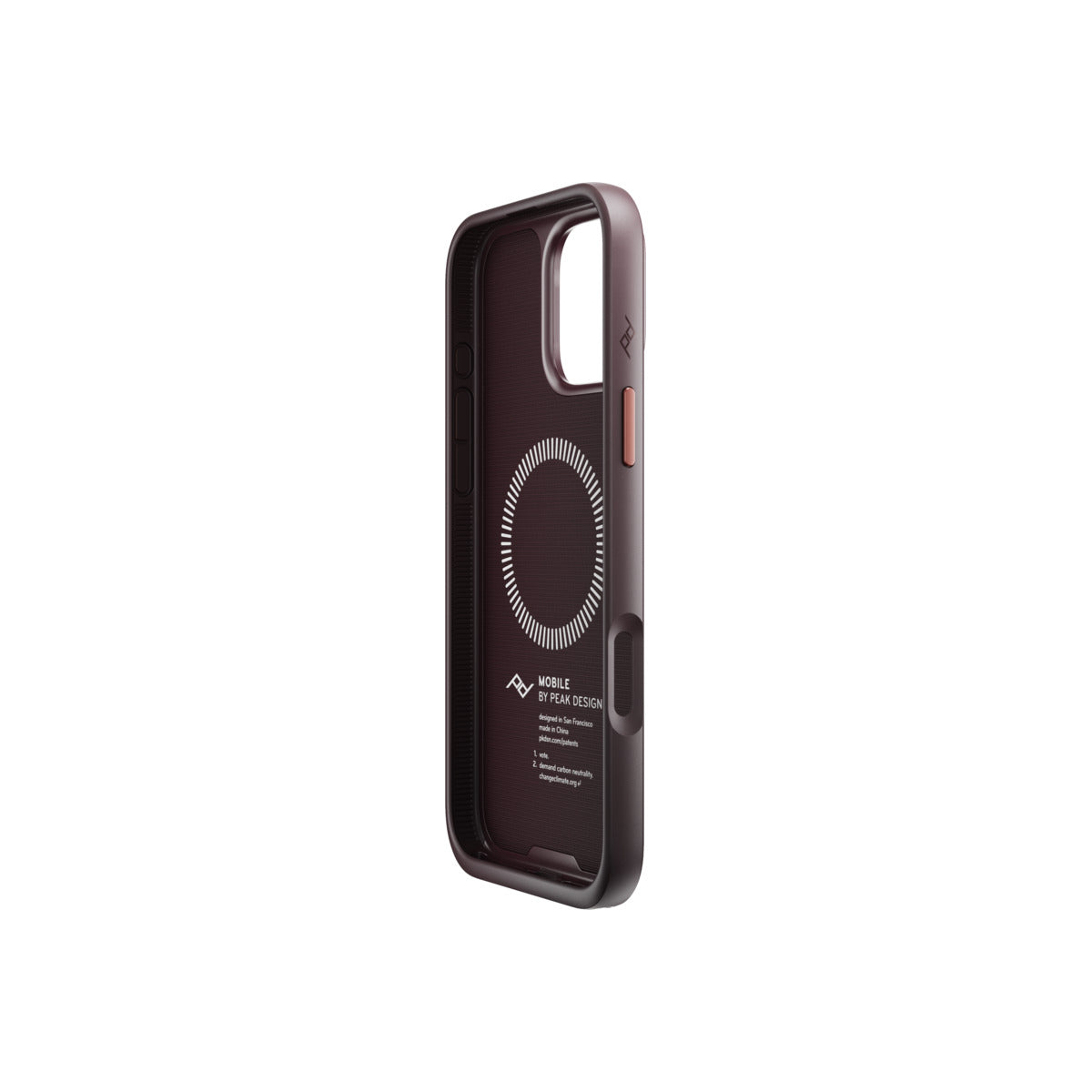 Kryt pre iPhone 16 Pro Max Peak Design Mobile Everyday Fabric Case - slivkovo modrý