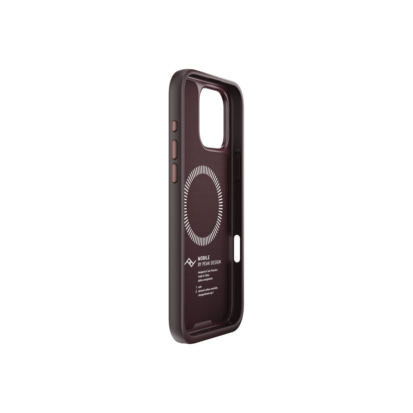 Kryt pre iPhone 16 Pro Max Peak Design Mobile Everyday Fabric Case - slivkovo modrý
