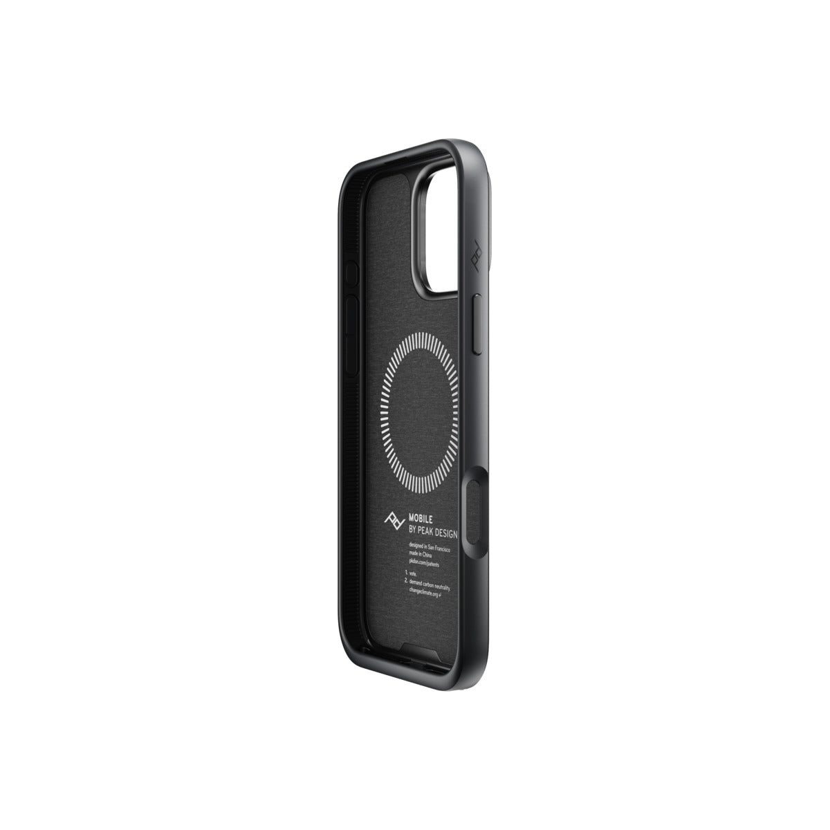 Kryt s pútkom pre iPhone 16 Pro Max Peak Design Mobile Everyday Loop Case - tmavo šedý