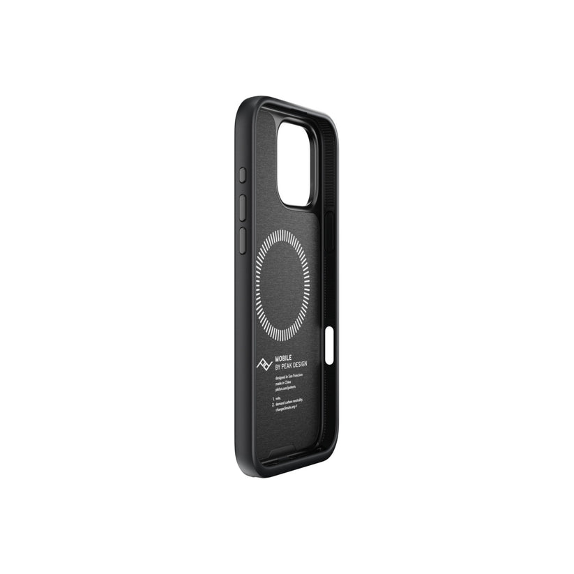 Kryt s pútkom pre iPhone 16 Pro Max Peak Design Mobile Everyday Loop Case - tmavo šedý
