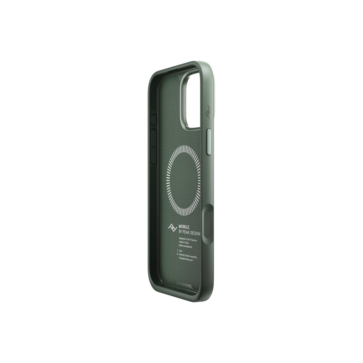 Kryt s pútkom pre iPhone 16 Pro Max Peak Design Mobile Everyday Loop Case - šalviovo zelený