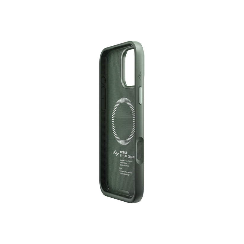 Kryt s pútkom pre iPhone 16 Pro Max Peak Design Mobile Everyday Loop Case - šalviovo zelený