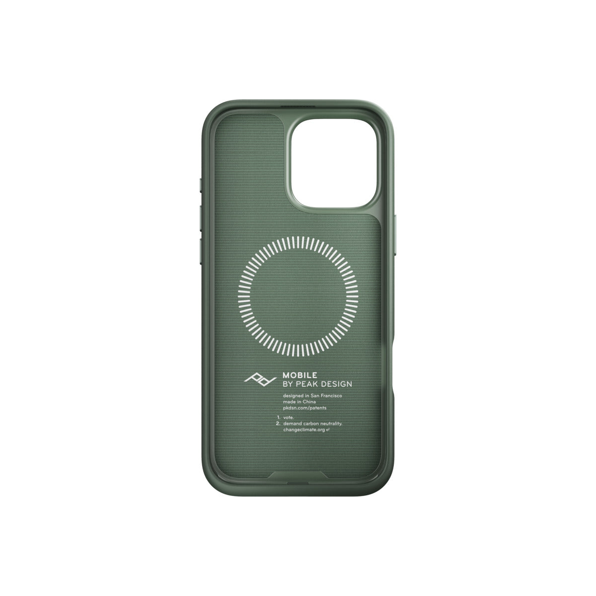 Kryt s pútkom pre iPhone 16 Pro Max Peak Design Mobile Everyday Loop Case - šalviovo zelený