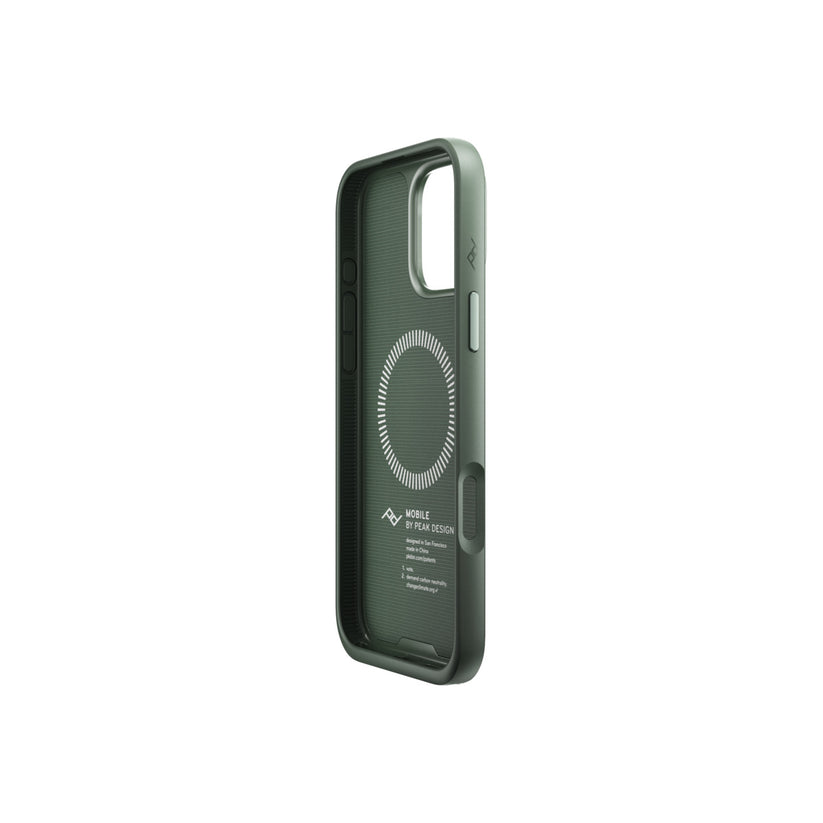 Kryt pre iPhone 16 Pro Max Peak Design Mobile Everyday Fabric Case - šalviovo zelený