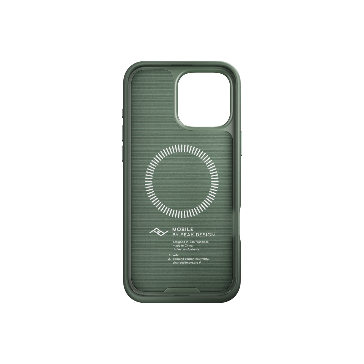 Kryt pre iPhone 16 Pro Max Peak Design Mobile Everyday Fabric Case - šalviovo zelený