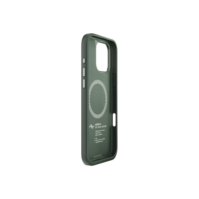 Kryt pre iPhone 16 Pro Max Peak Design Mobile Everyday Fabric Case - šalviovo zelený