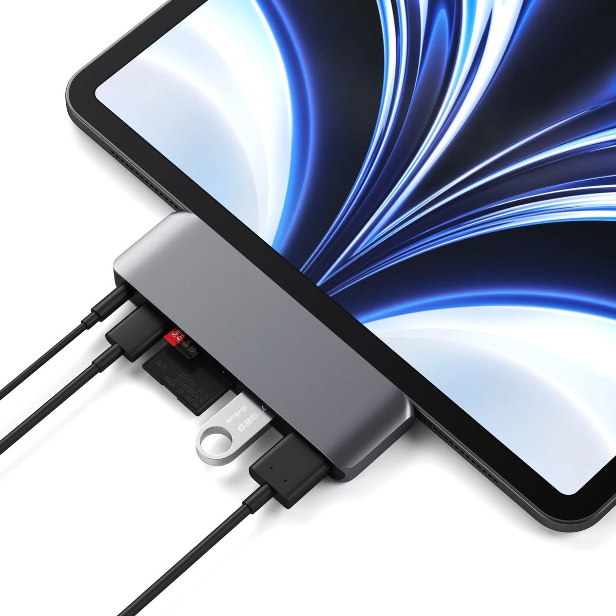 Satechi USB-C Mobile Pro HUB SD (1x USB-C PD,1x 4K HDMI,1x USB 3.0, MicroSD, 3.5mm audio) - Grey