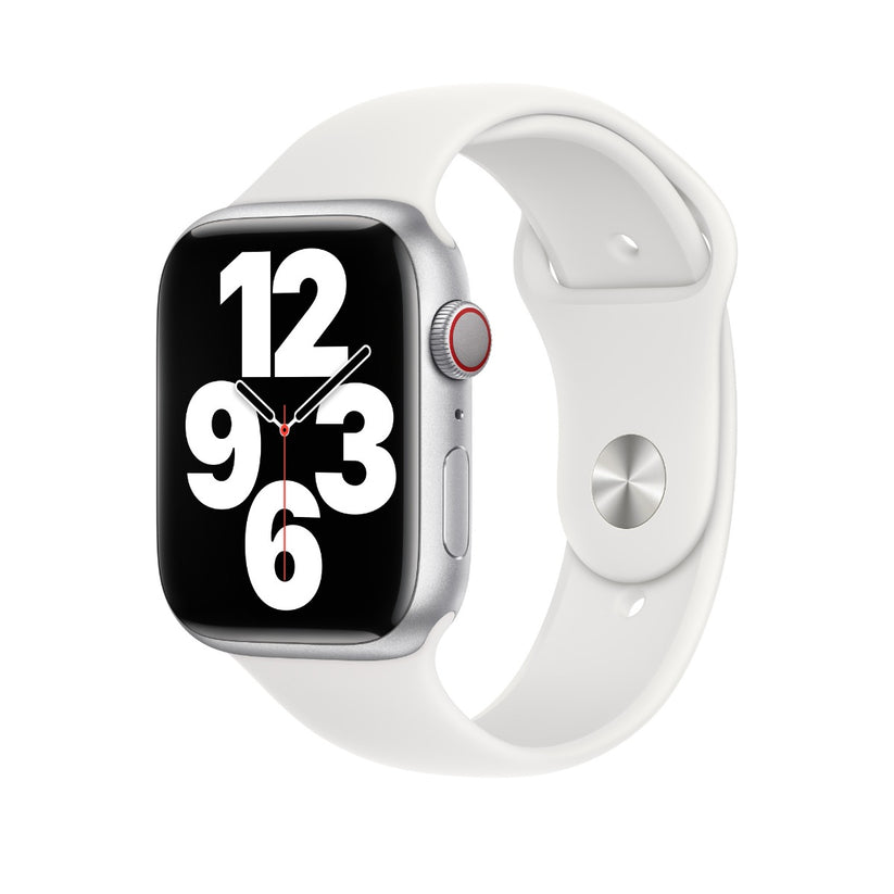 Apple 45mm White Sport Band