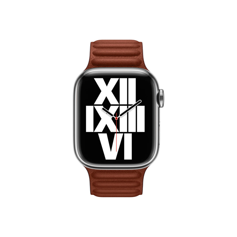 Apple 41mm Umber Leather Link - S/M