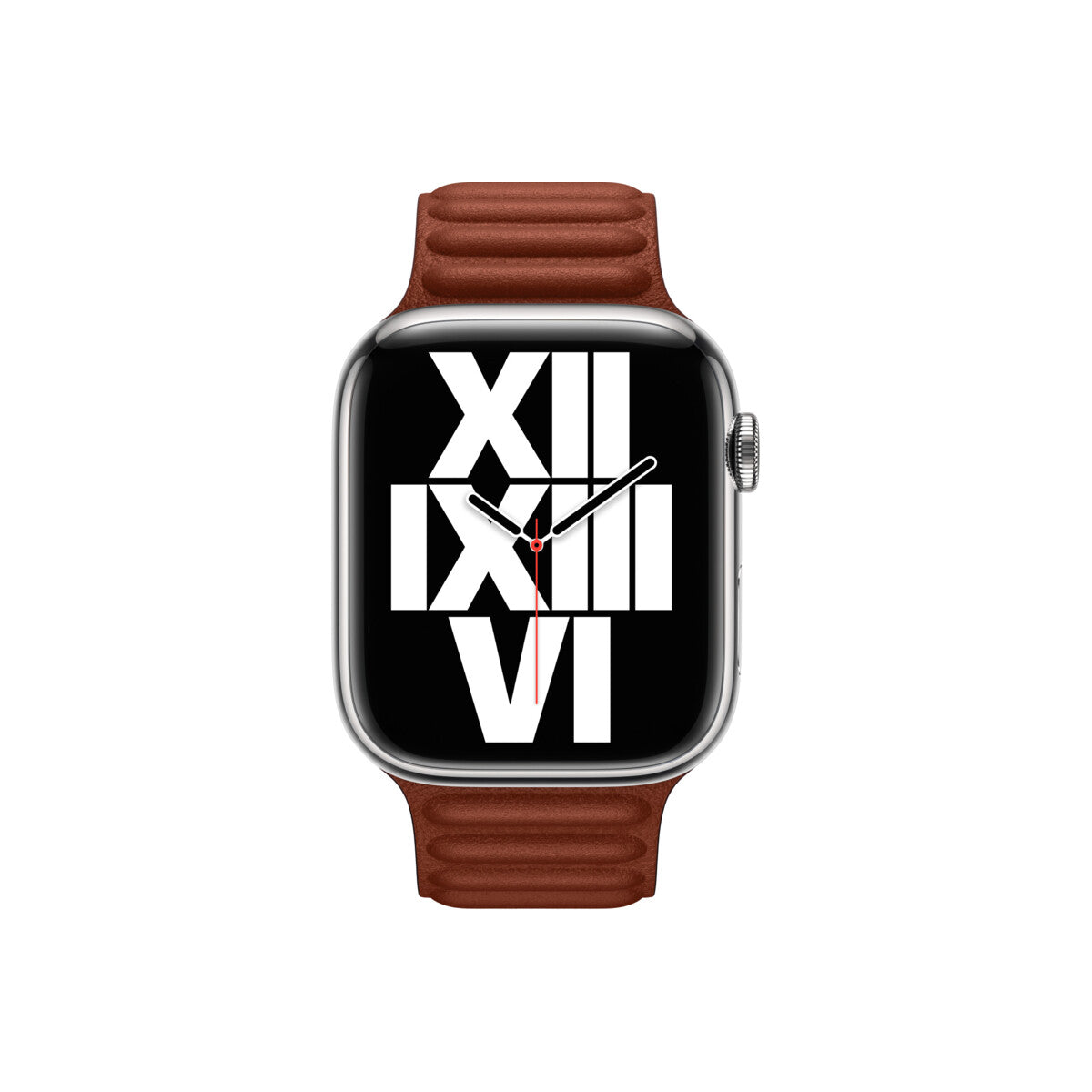 Apple 45mm Umber Leather Link - M/L