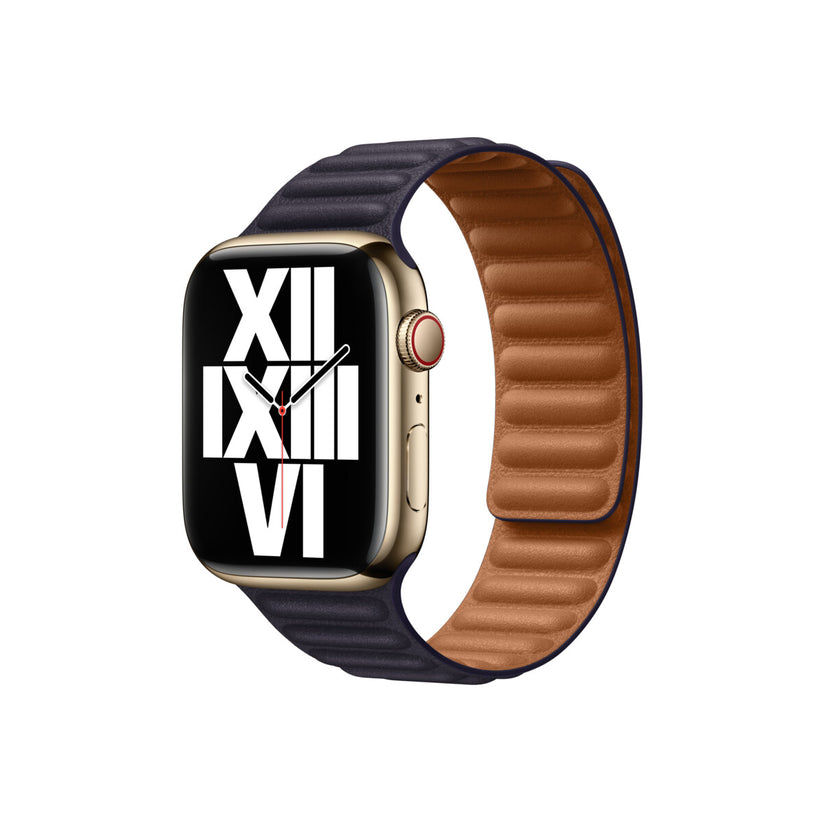 Apple 45mm Ink Leather Link - S/M
