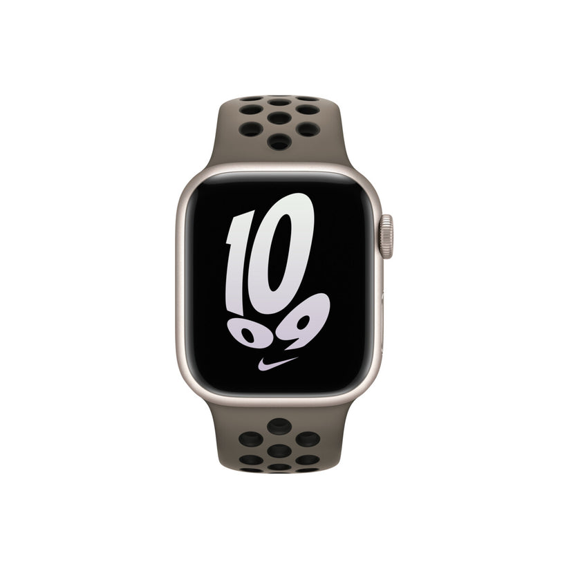 Apple Watch 41mm Nike Band: Olive Grey/Black Nike Sport Band