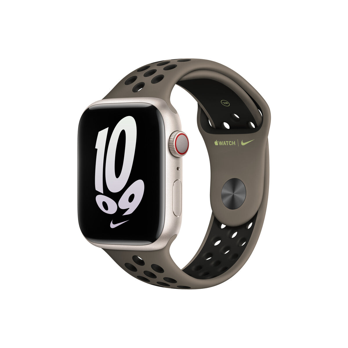 Apple 45mm Olive Grey/Black Nike Sport Band