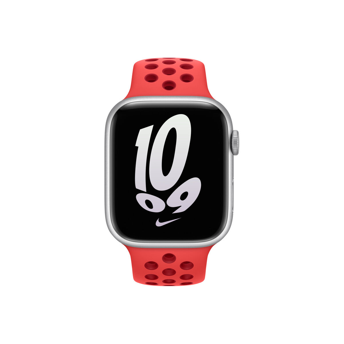 Apple 45mm Bright Crimson/Gym Red Nike Sport Band