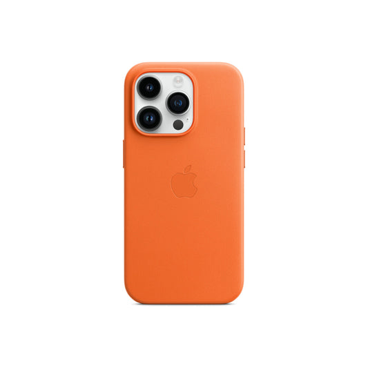 Apple iPhone 14 Pro Leather Case s MagSafe - Orange