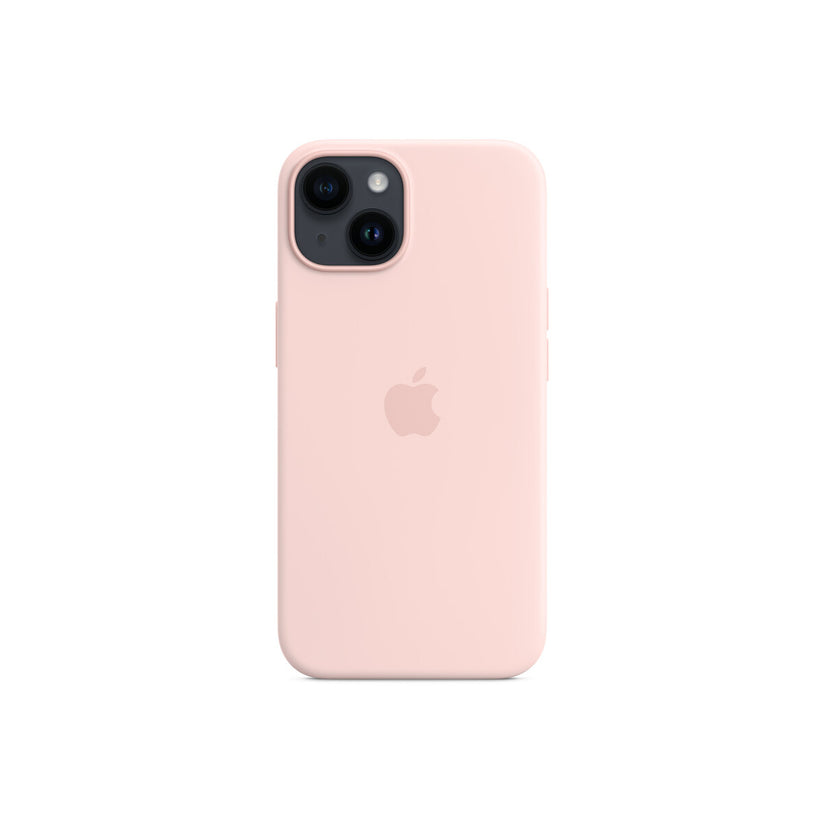 Apple iPhone 14 Silicone Case s MagSafe - Chalk Pink