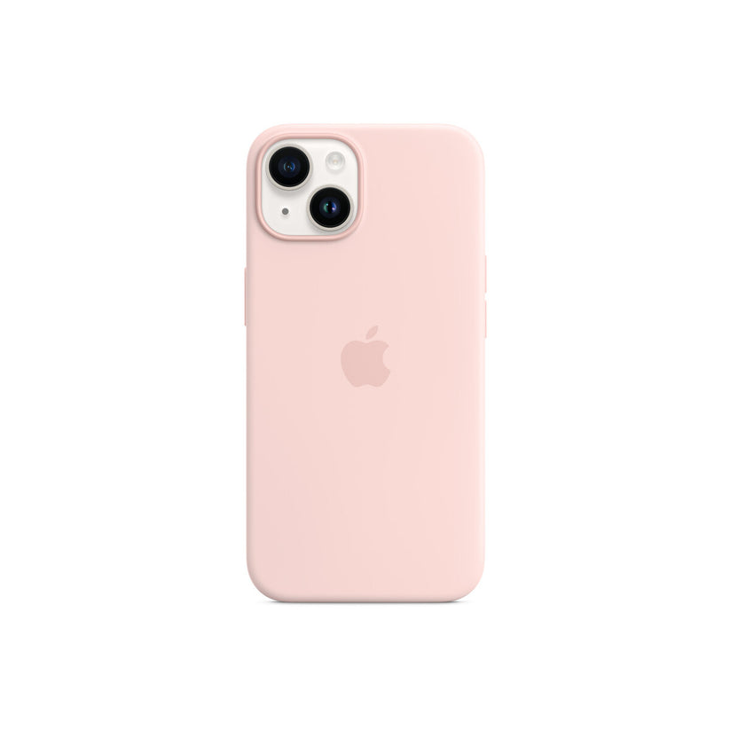 Apple iPhone 14 Silicone Case s MagSafe - Chalk Pink