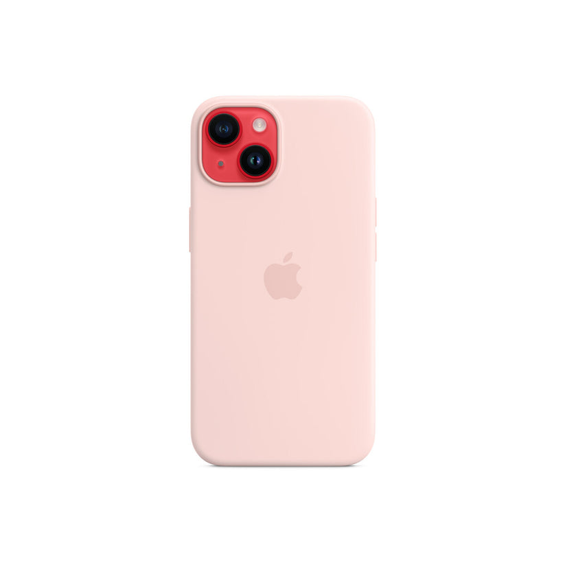 Apple iPhone 14 Silicone Case s MagSafe - Chalk Pink