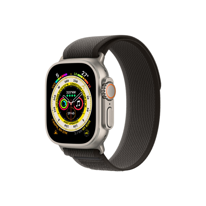 Apple 49mm Black/Gray Trail Loop - S/M