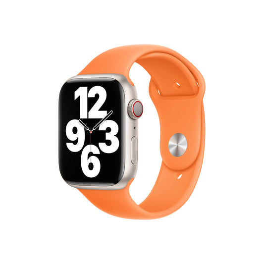 Apple Watch 45mm Band: Bright Orange Sport Band