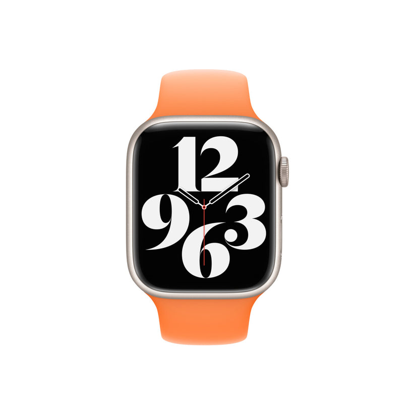 Apple Watch 45mm Band: Bright Orange Sport Band