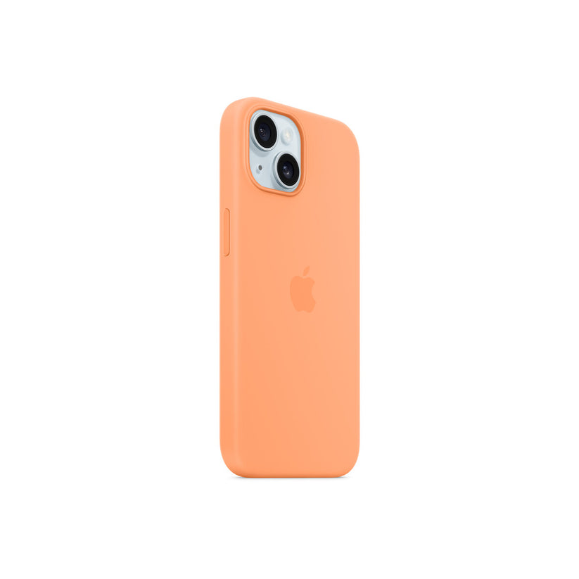 iPhone 15 Silicone Case with MagSafe - Orange Sorbet