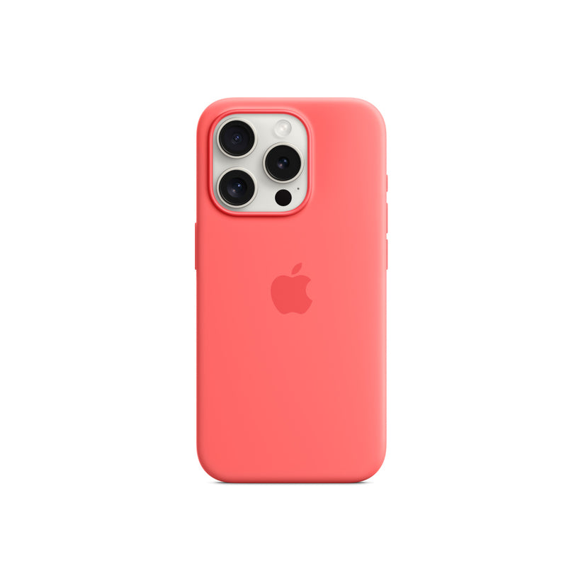 iPhone 15 Pro Silicone Case with MagSafe - Guava