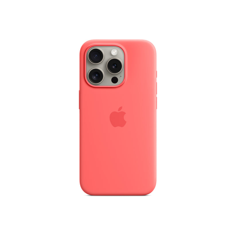 iPhone 15 Pro Silicone Case with MagSafe - Guava