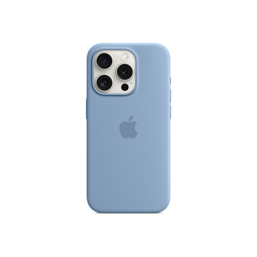 iPhone 15 Pro Silicone Case with MagSafe - Winter Blue