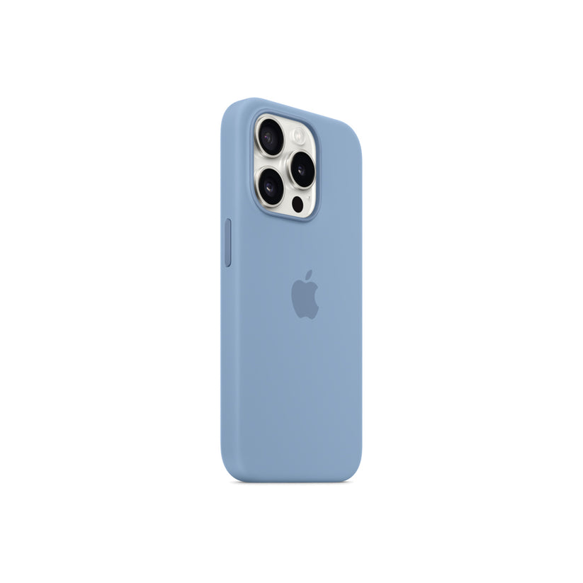 iPhone 15 Pro Silicone Case with MagSafe - Winter Blue