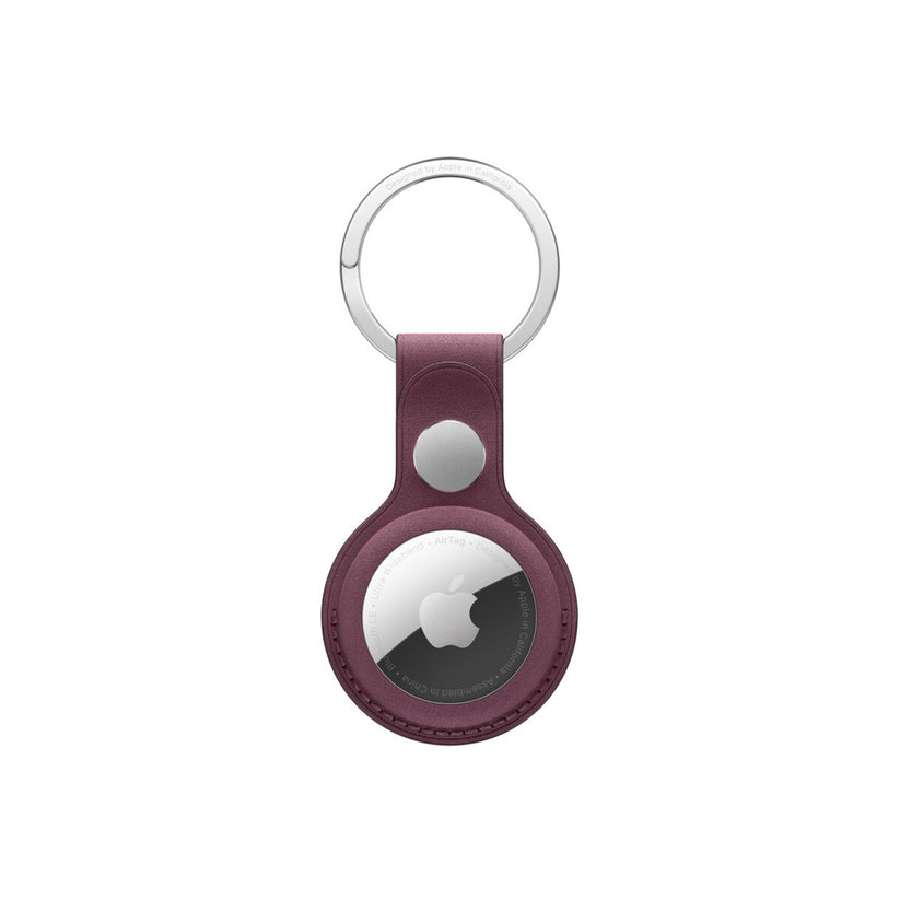 AirTag FineWoven Key Ring - Mulberry